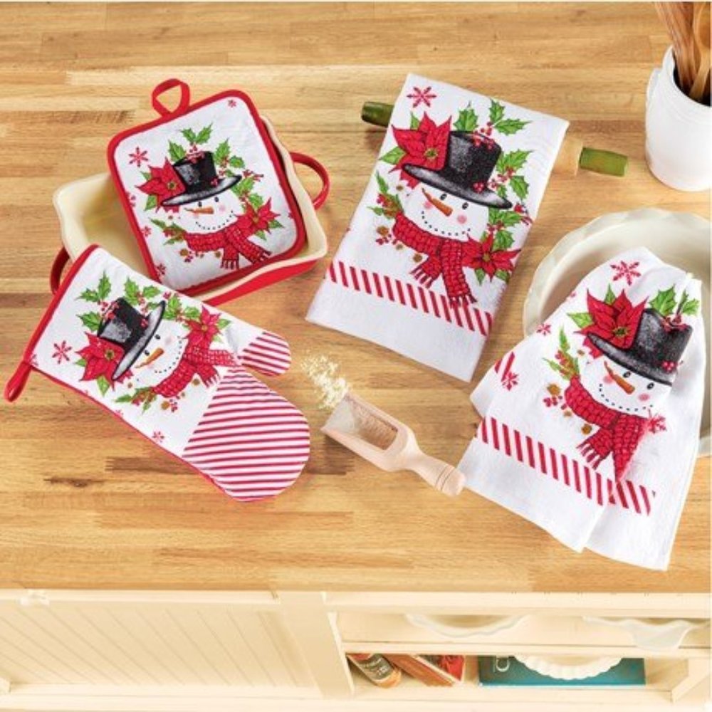 Holiday Snowman Kitchen Set - 4pcs